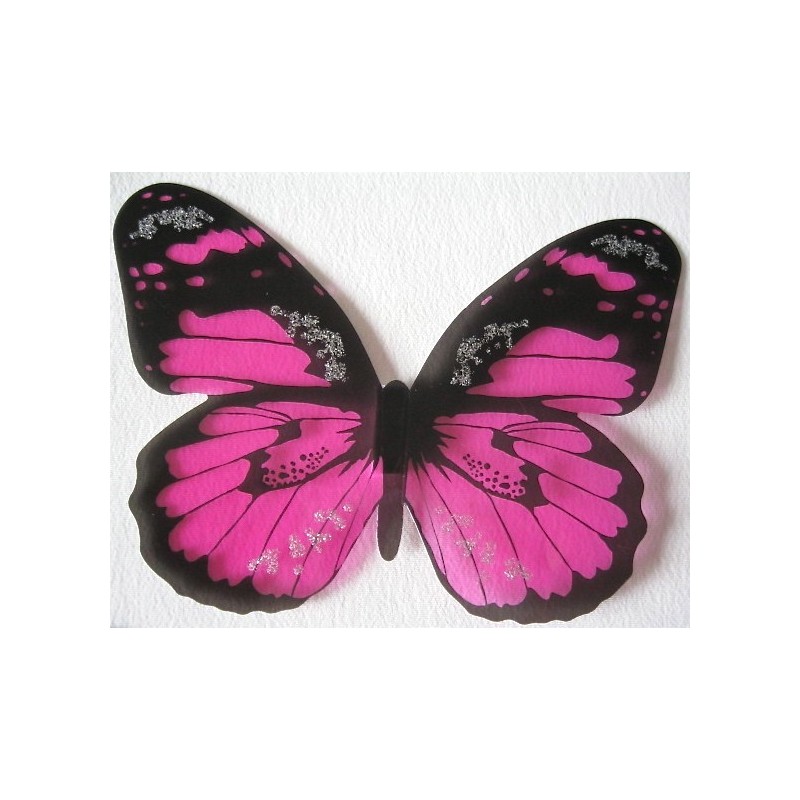 sympathie zwaarlijvigheid vacht Sticker Papillon 3D Rose