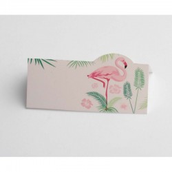 Carte de Table "Flamant Rose"